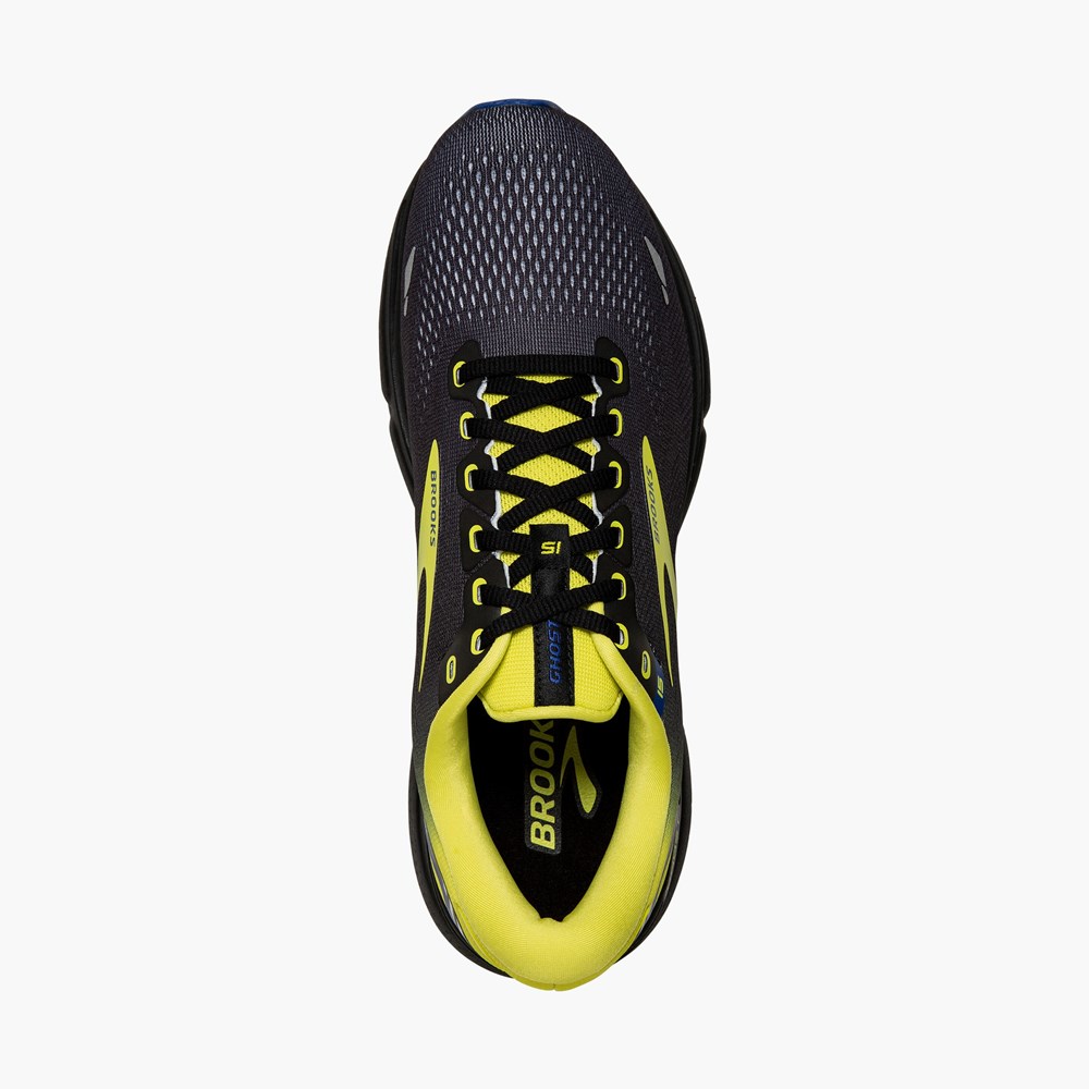 Chaussures Running Route Brooks Ghost 15 Bleu Noir Homme | VFJ-4808177